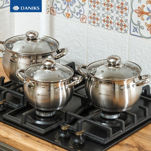 Daniks Classic lids vent steam while you cook