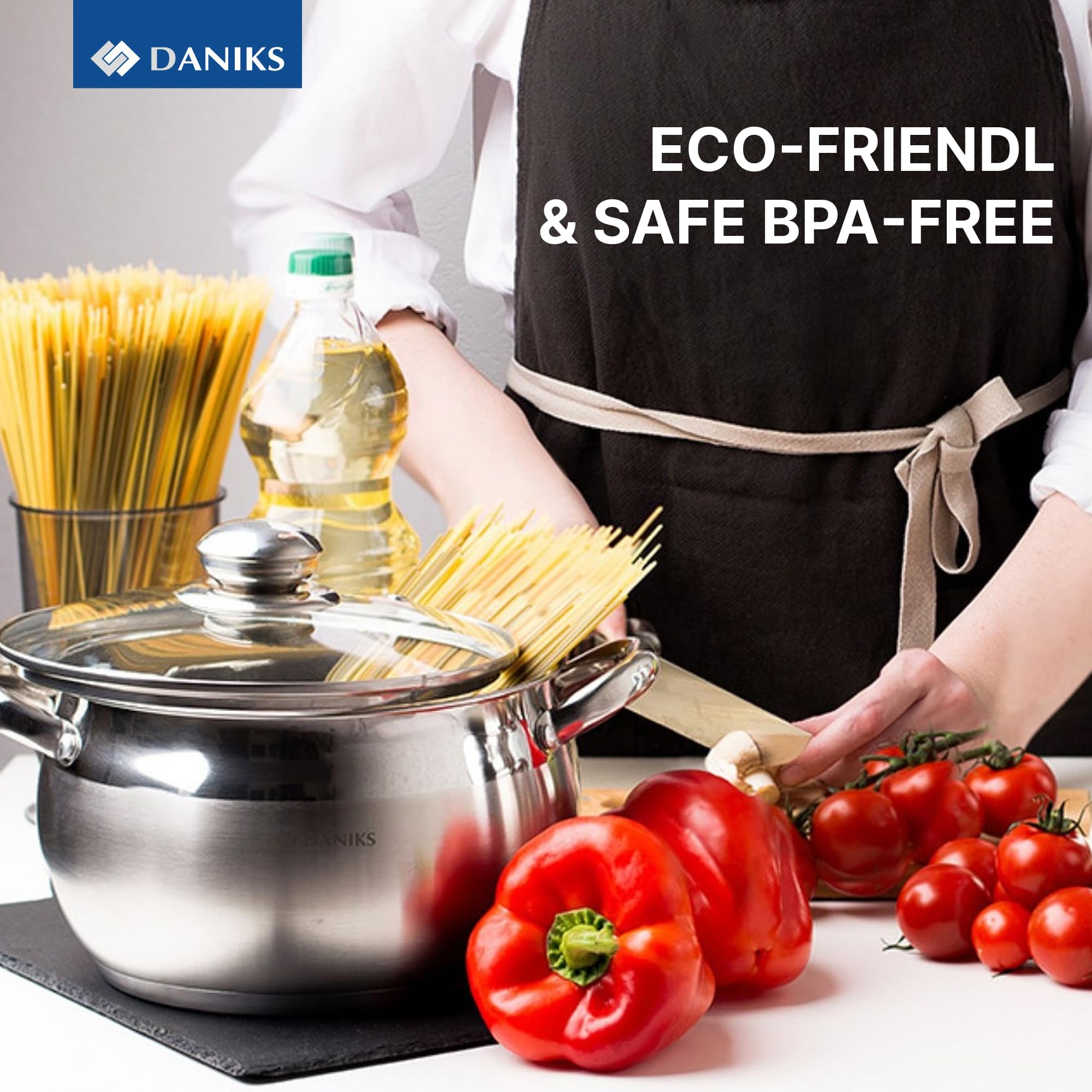 Daniks Classic pots demonstrate induction compatibility on modern stovetops