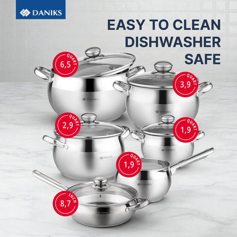 Daniks Classic 2qt saucepan without lid ideal for quick sauces
