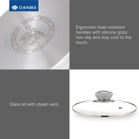 Daniks internal measuring scale helps with precise liquid amounts