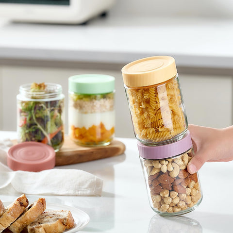 Danmu jars ideal for yogurt, parfaits, or healthy snacks.