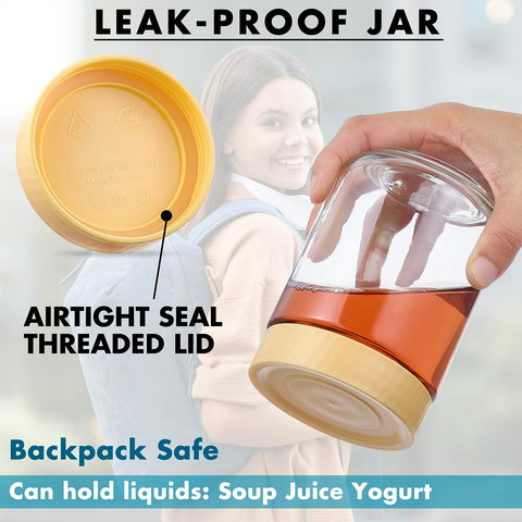 Danmu wide-mouth 16 oz jar facilitates easy filling and cleaning.