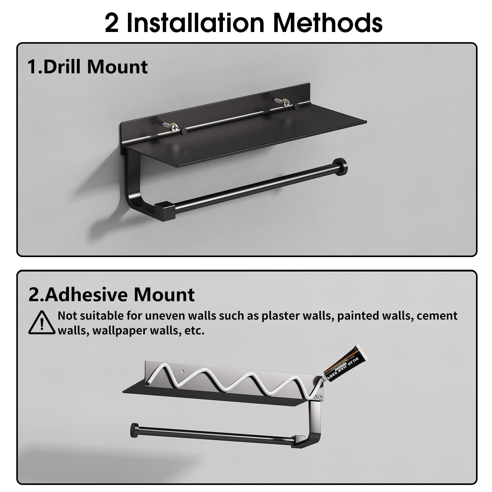 Danpoo versatile hanging shelf supports towels, spices, and toiletries