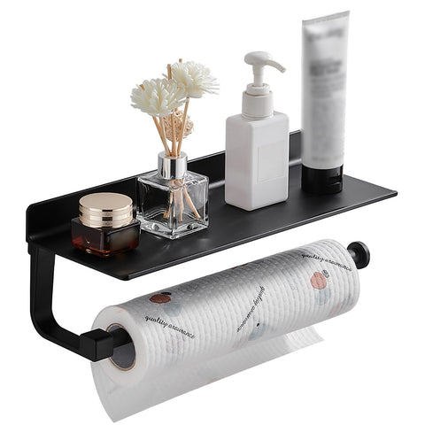 Danpoo wall mount with shelf displaying organized towels and small items