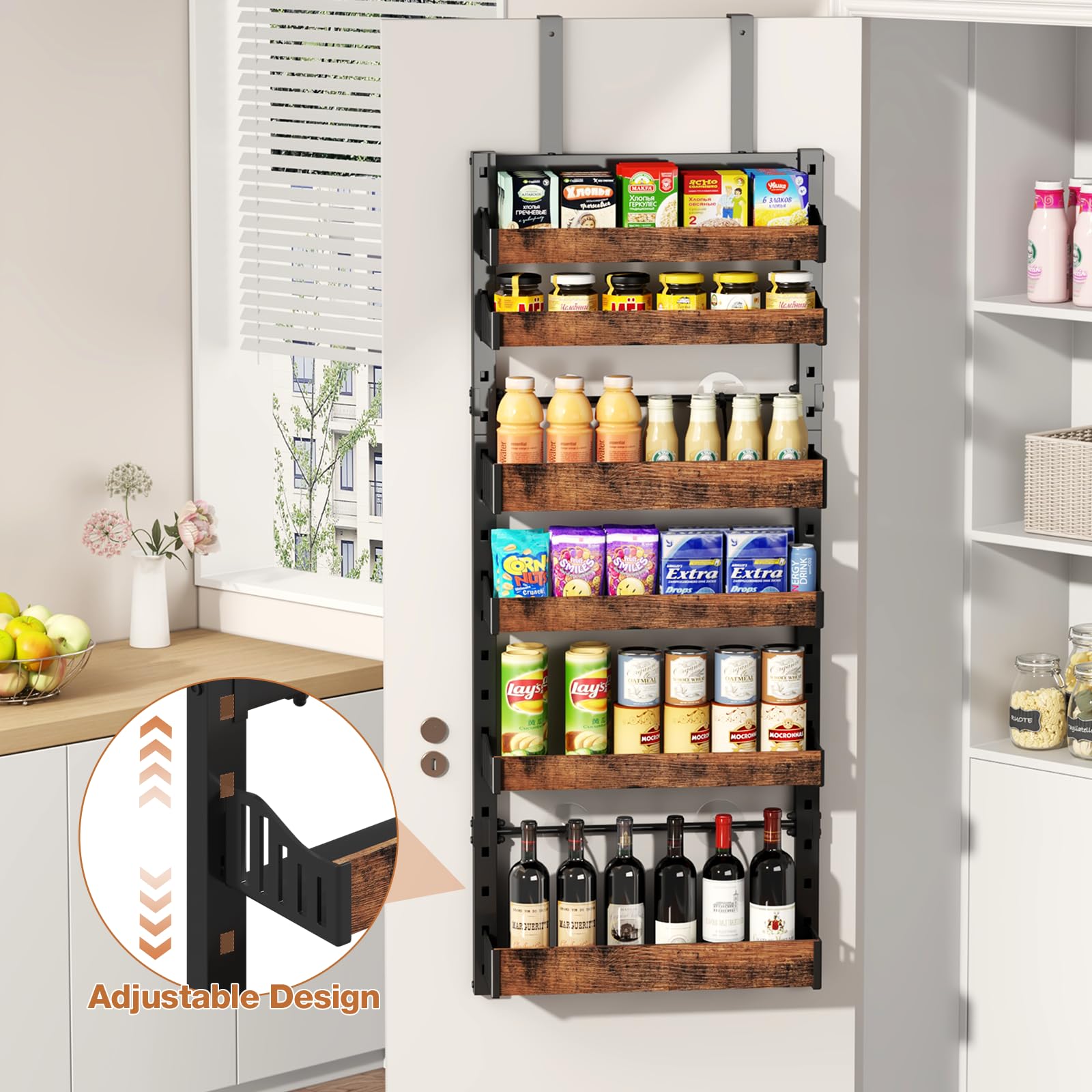 DAOTENGQL door-installed setup shows space-saving design for closets.