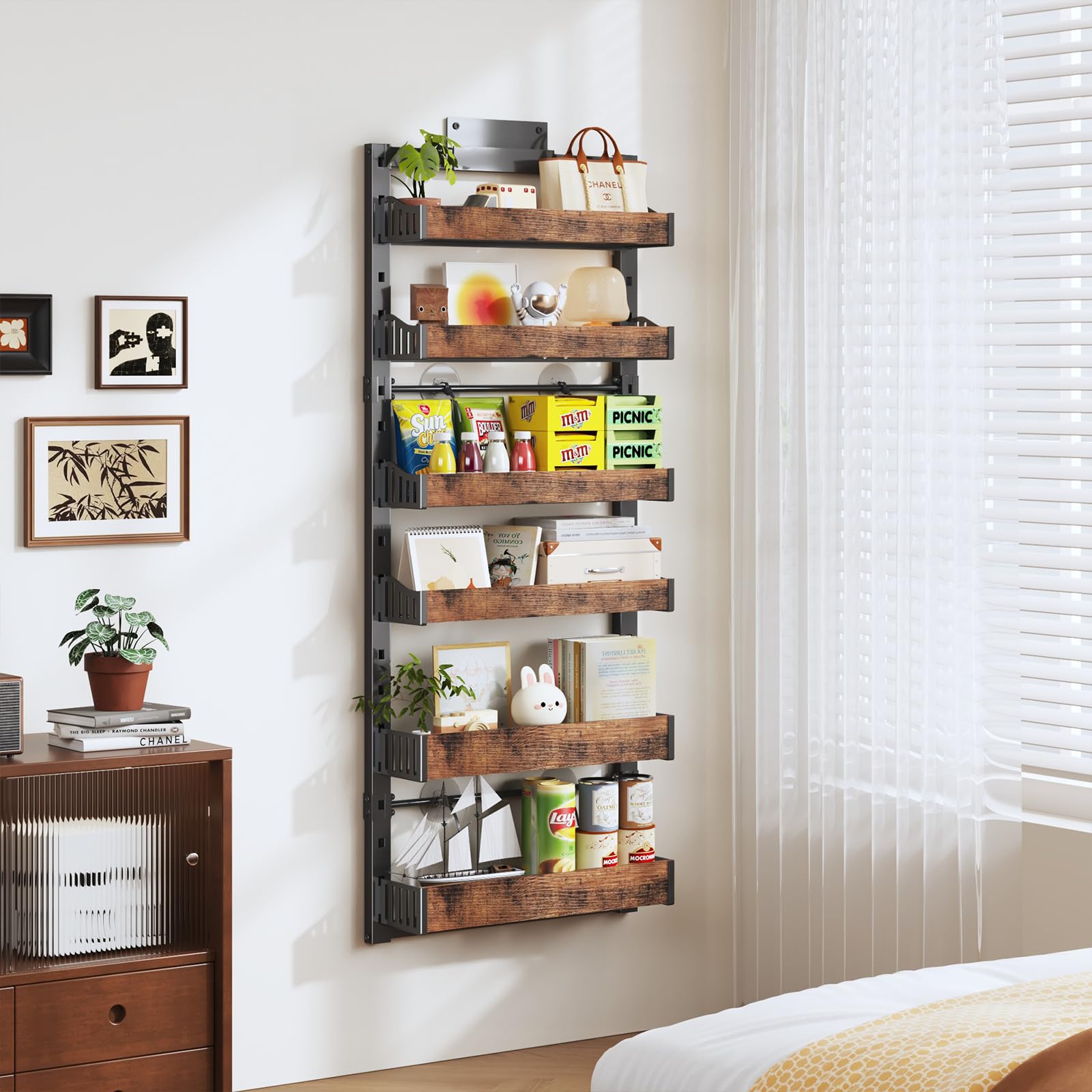 DAOTENGQL kitchen pantry use behind the door saves space.