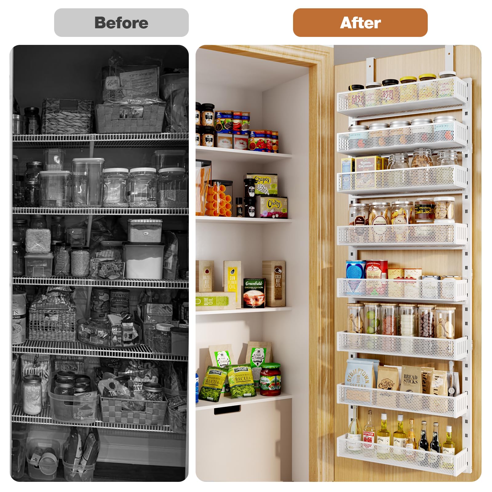 DAOTENGQL nursery storage holds baby items neatly in a compact space