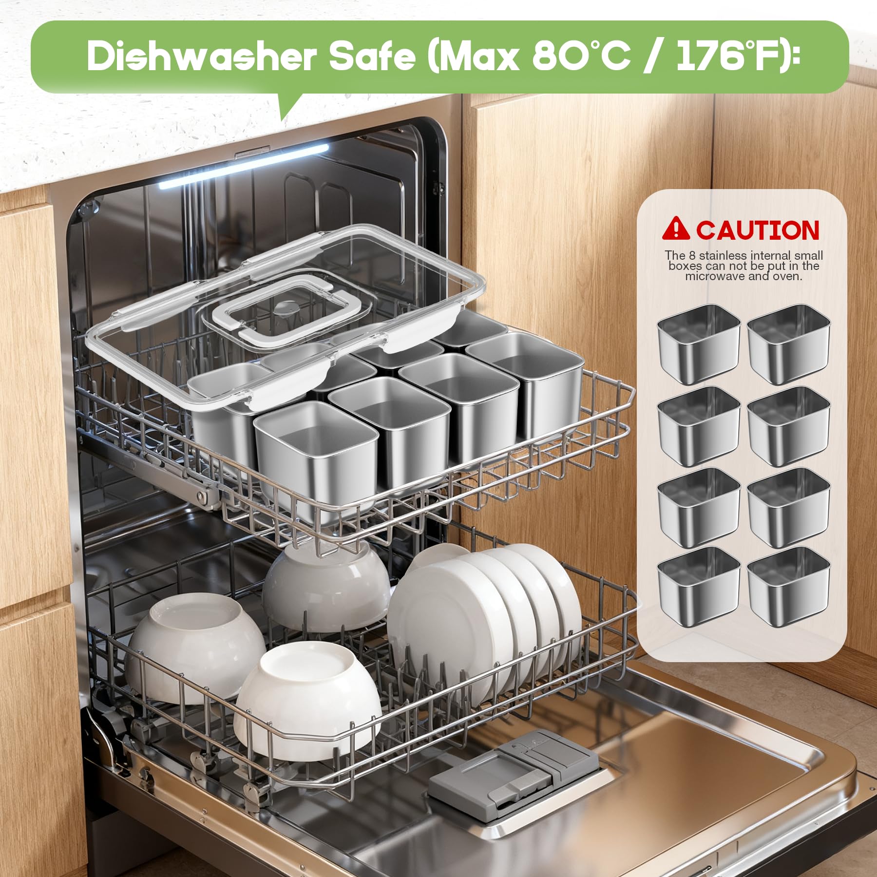 DAOTENGQL Snackle Box dishwasher-safe components for simple cleaning