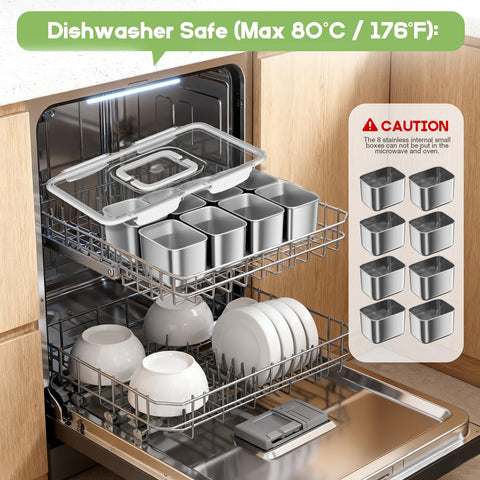 DAOTENGQL Snackle Box dishwasher-safe components for simple cleaning