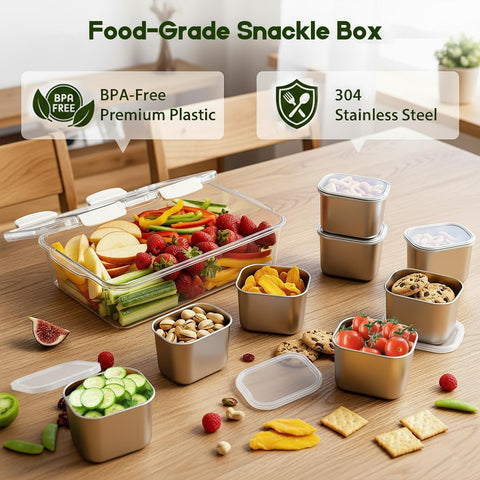 DAOTENGQL Snackle Box foldable handle for easy transport to picnics