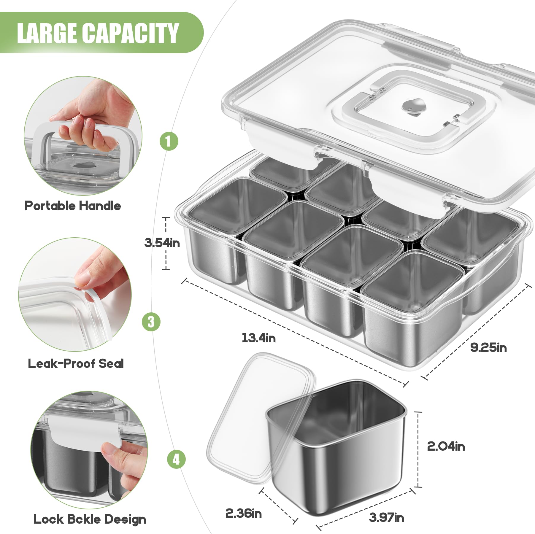 DAOTENGQL Snackle Box airtight lid preserving freshness during travel