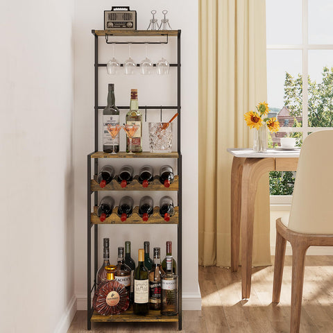 DAOUTIME retro wood and metal finish adds elegant atmosphere