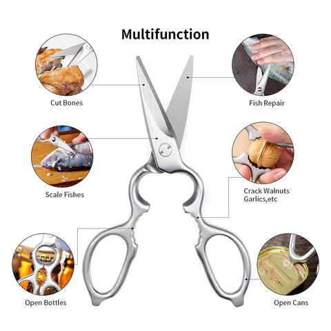 DARK EDGE all-purpose scissors cutting cardboard and packaging