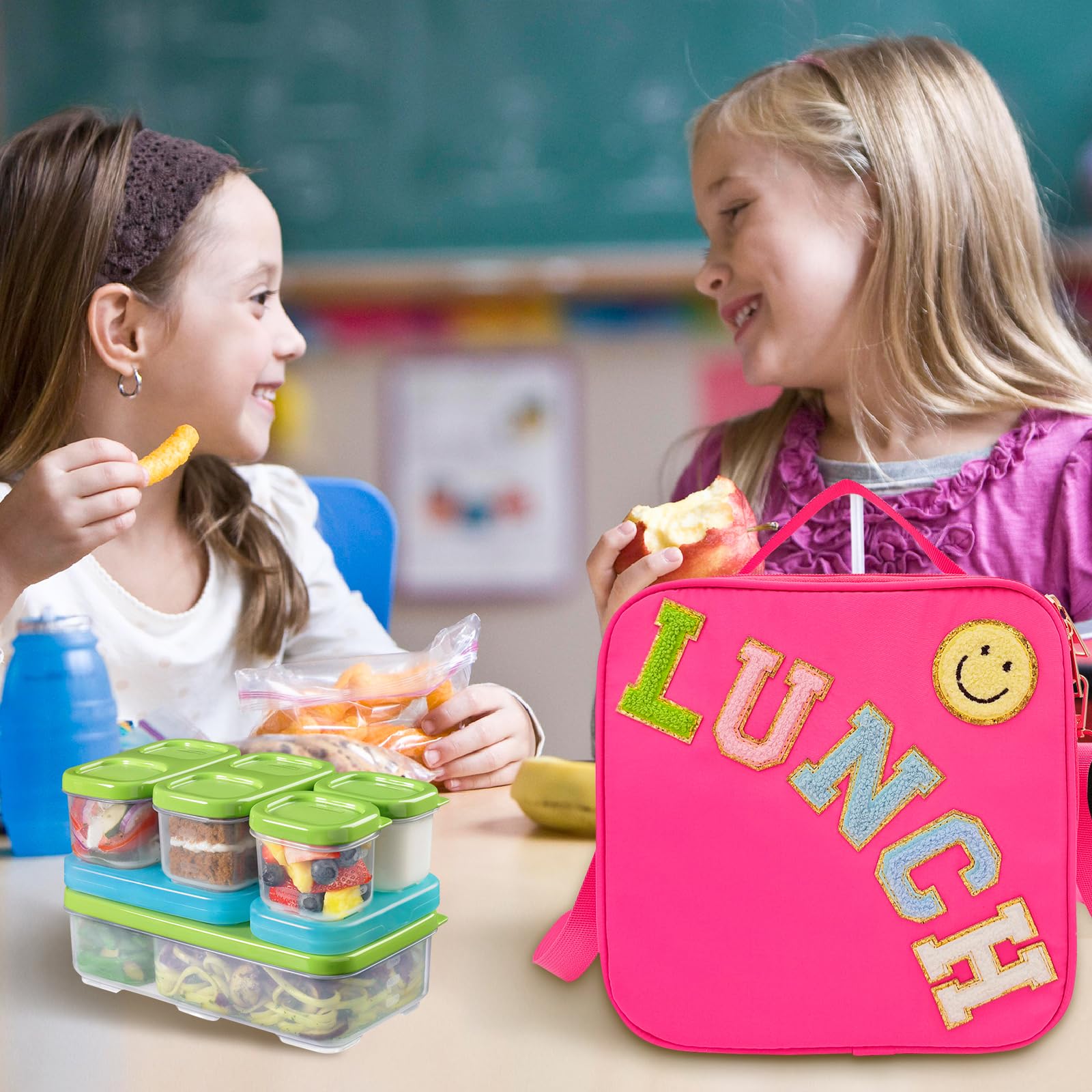 Dark Swan lunch bag with adjustable strap for comfortable crossbody carry all day