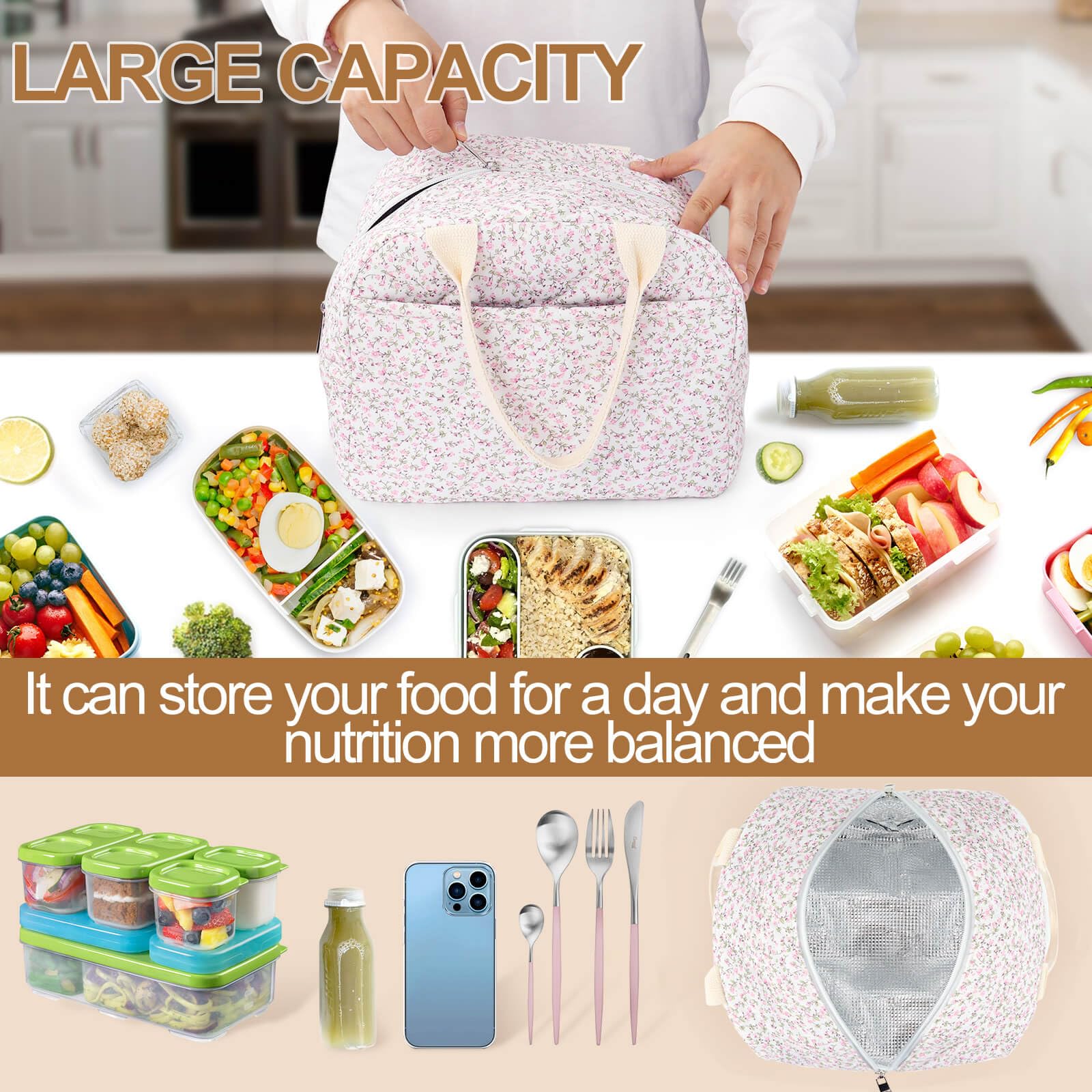 Dark Swan multifunctional design suits groceries, work, and travel.