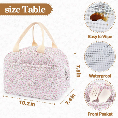Dark Swan lunch bag uses waterproof fabric for lasting daily use.