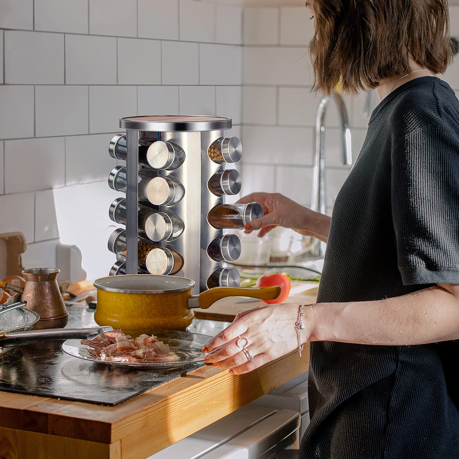 Dasaka kitchen gift idea spice rack adds practical style.