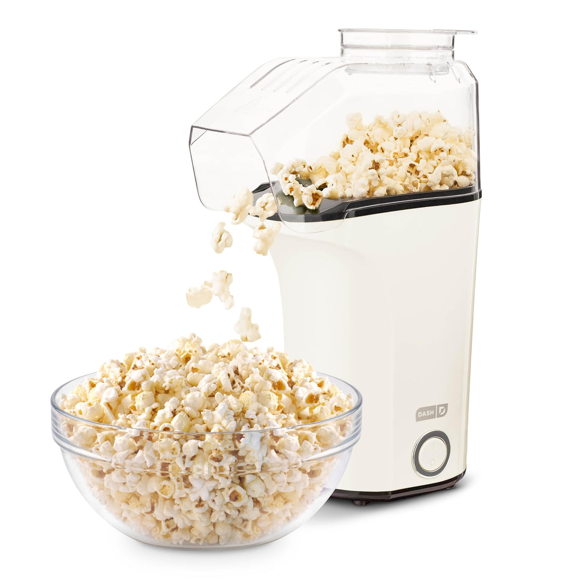 DASH Fresh Pop popcorn maker front view for oil-free snacking