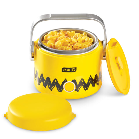 DASH Peanuts Hot2Go electric lunchbox heats meals on the go for fresh flavors.