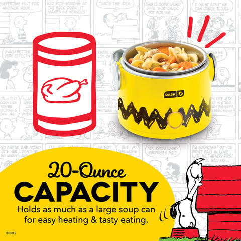 Spill-proof locking lid keeps meals mess-free during transport.