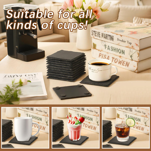 DASSNANE slate coaster dining area use for hot or cold drinks.