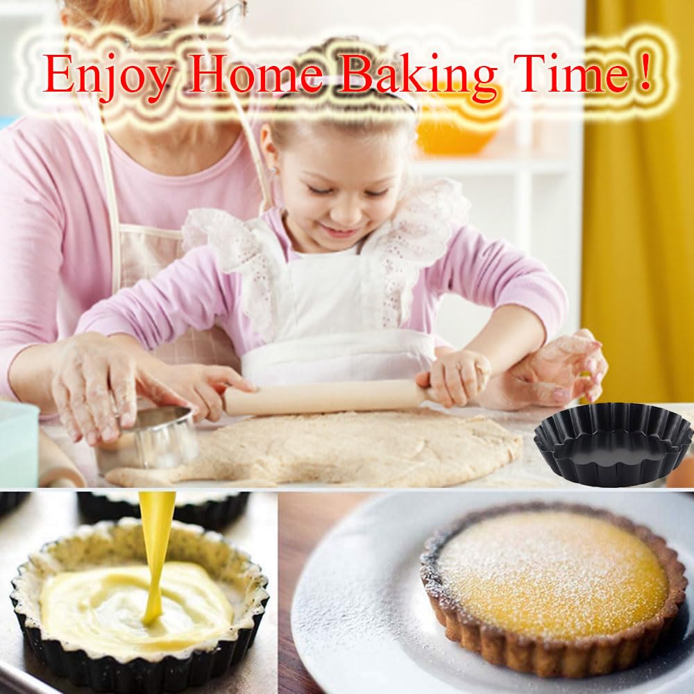 DATANYA dishwasher-safe mini tart pan simplifies post-bake cleanup.