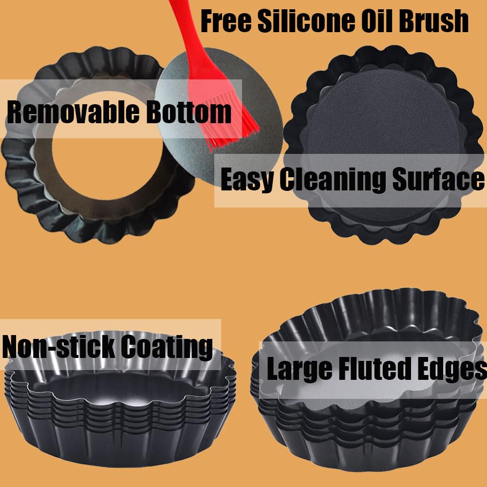 DATANYA heavy-duty carbon steel tart pan for durable, even baking.
