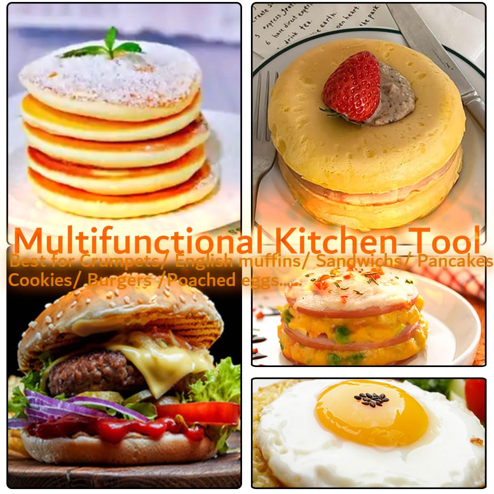 DATANYA round tart rings for eggs and biscuits with uniform portions