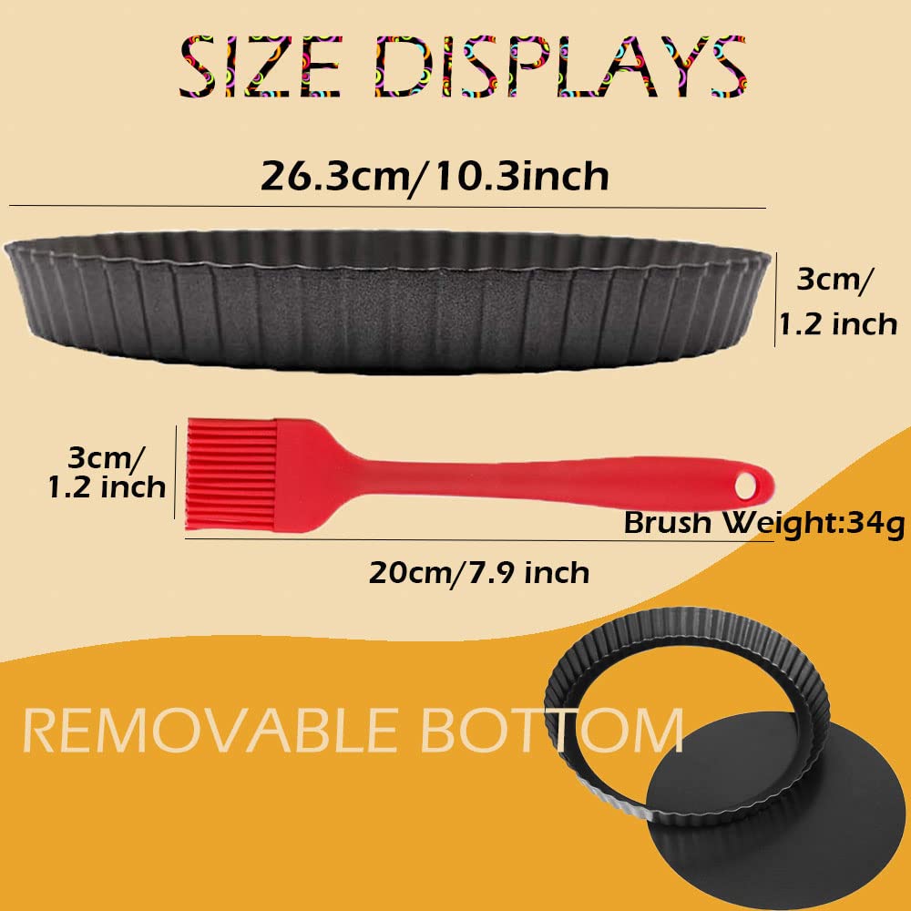 Datanya tart pan with fluted edges adds a professional decorative touch.