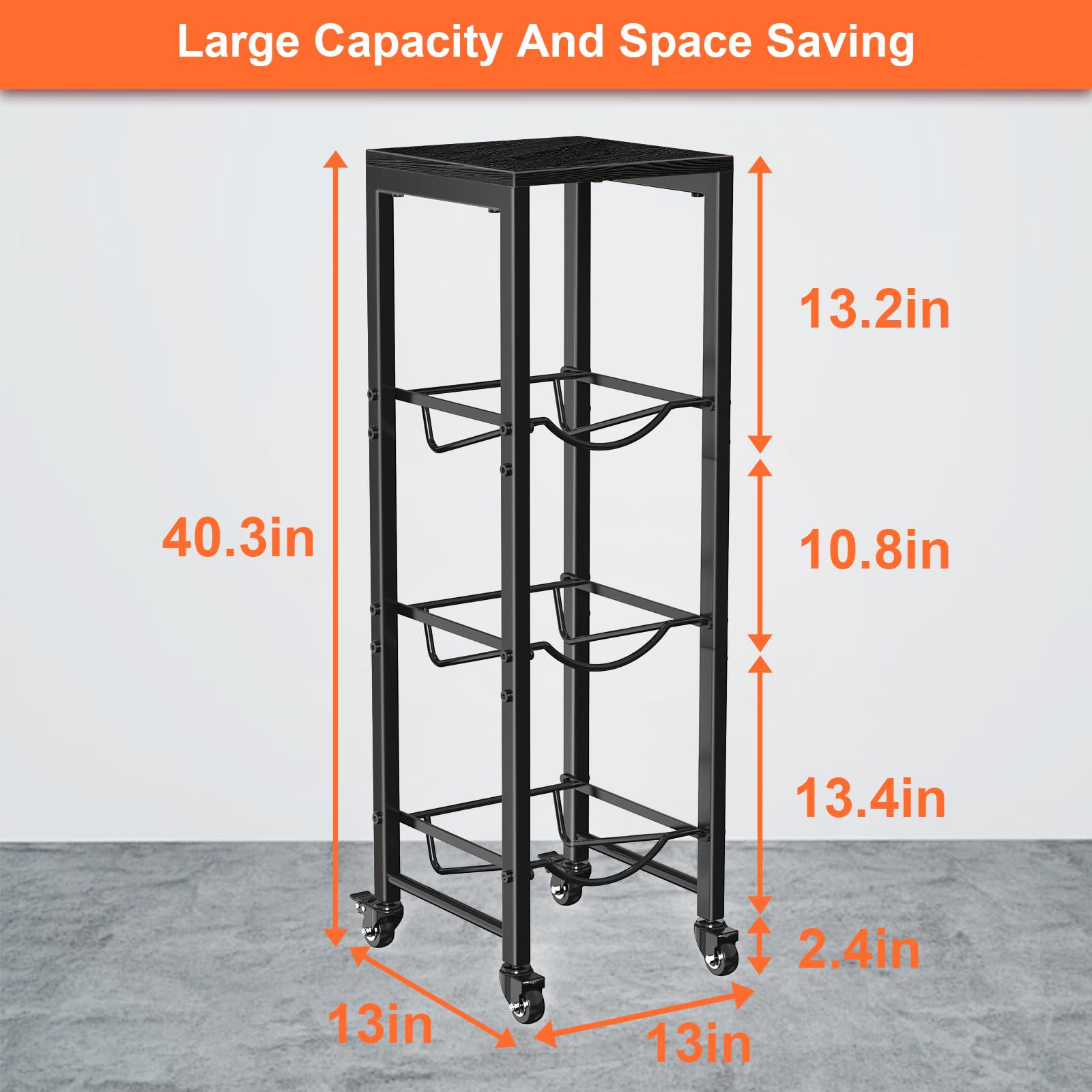 Dataroad Selead space-saving organizer in kitchen or office keeps bottles tidy.