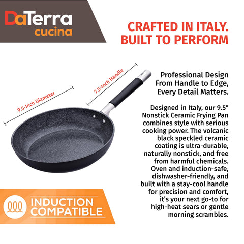 DaTerra Cucina induction-compatible surface shown for versatile stovetop use.
