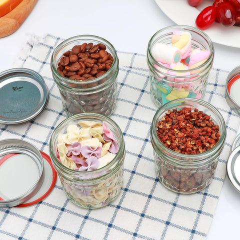 Datttcc 30-count jar set practical storage solution for spices and condiments.