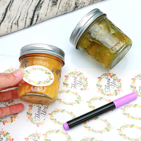 Datttcc diy spice jars pack stylish storage for homemade blends.