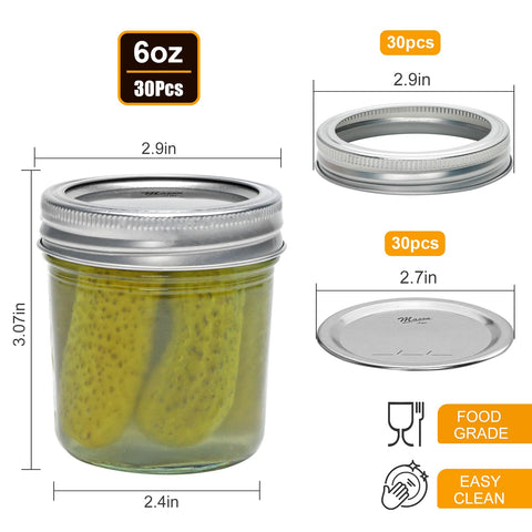 Datttcc Mason jar with metal divider keeps pantry ingredients neatly separated.