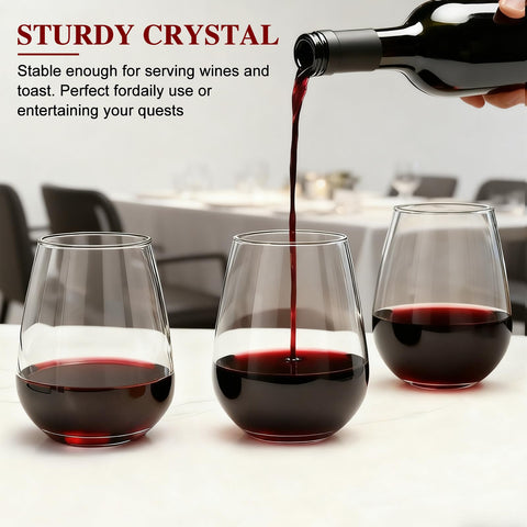 Datttcc modern stemless design suits weddings and upscale gatherings