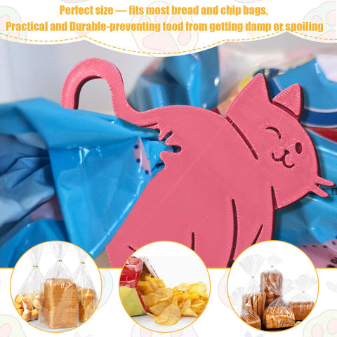 DAUCHVNY cat butt bread clip four-piece set brightening mornings.