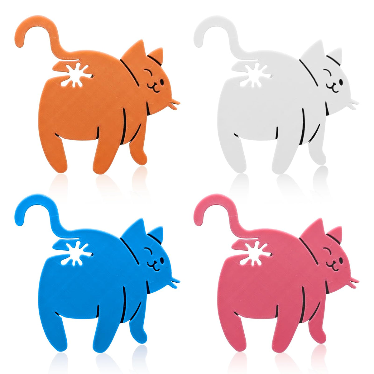 DAUCHVNY cat butt bread clip white keeps bags fresh and organized.