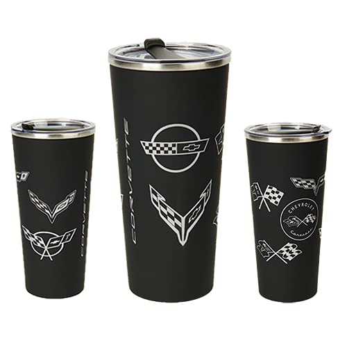 Davies Corvette C1-C8 tumbler in black keeps drinks hot on the go