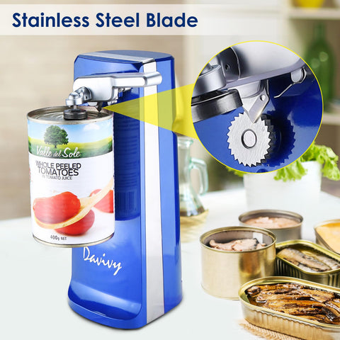 Blue Davivy can opener in kitchen ready to simplify tasks