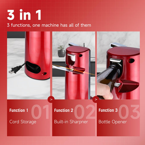 Davivy stainless steel red body adds style and durability to the kitchen.
