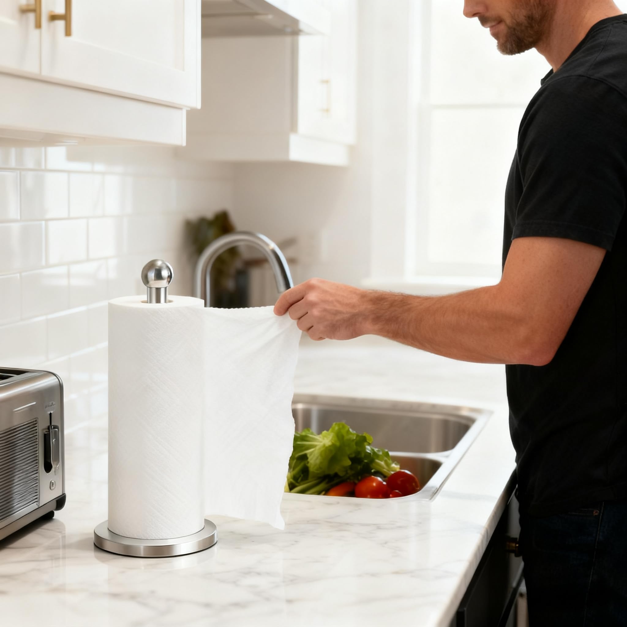 DAWNER non-slip base protects countertops and stays put