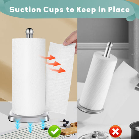 Dawner SecureGrip anti-slip padding detail protects countertops during use.