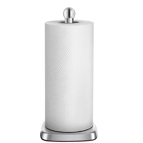 Dawner SecureGrip stainless steel paper towel holder for durable kitchen use.