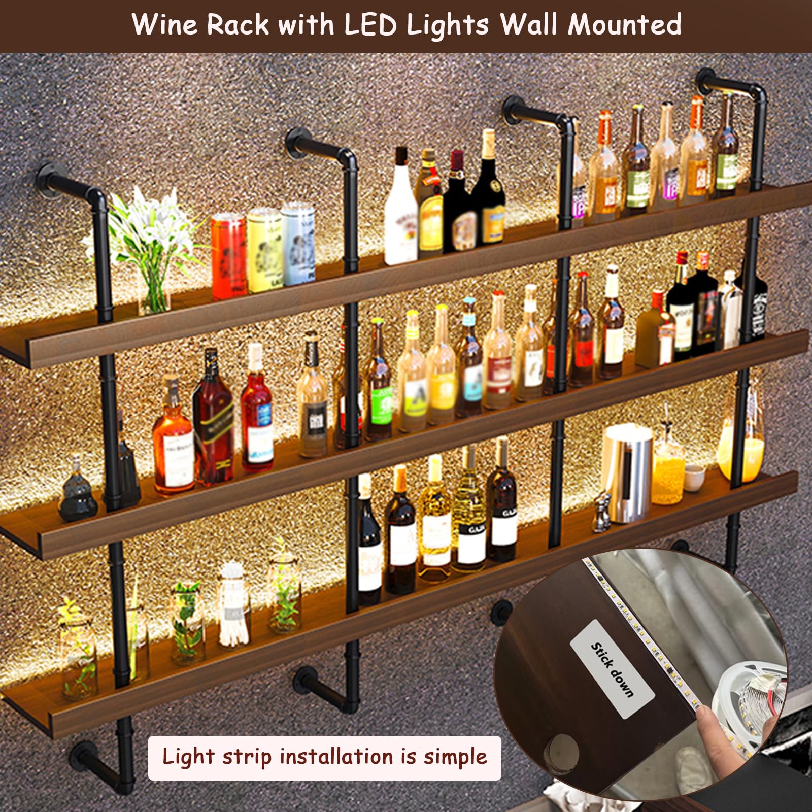 Dawselod heavy-duty wall rack prevents tipping with raised fence design