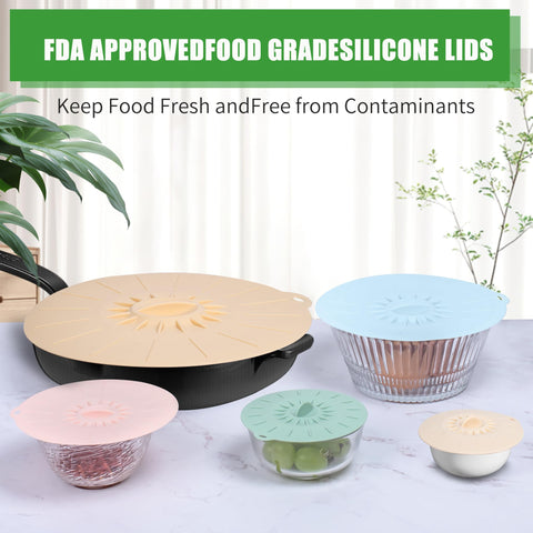 Daxiongmao six-inch silicone lid; snug grab handles simplify covering pots and cups.