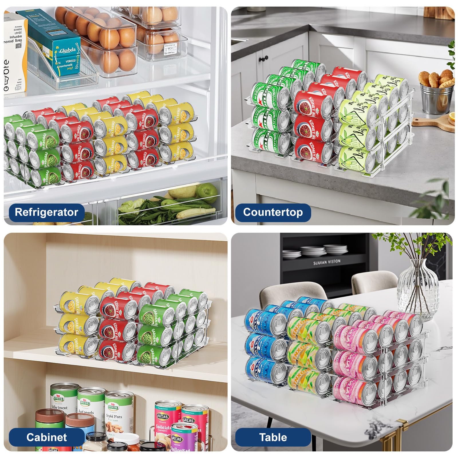 Dayacoco can organizer makes assembly quick and tool-free for busy kitchens.