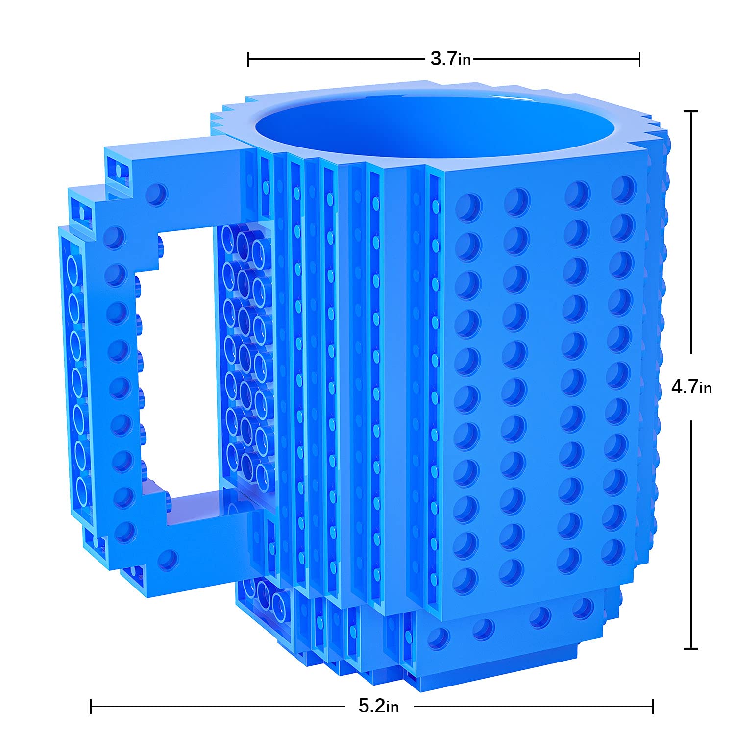 DAYMOO Build-on Brick Mug car model on mug, great for car enthusiasts.