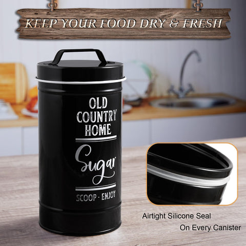DAYYET tea canister with vintage lid keeps tea fresh.