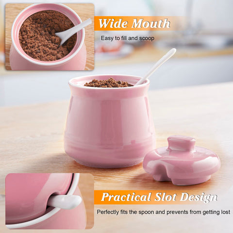 DAYYET farmhouse design sugar bowl adds rustic charm to kitchen counters.