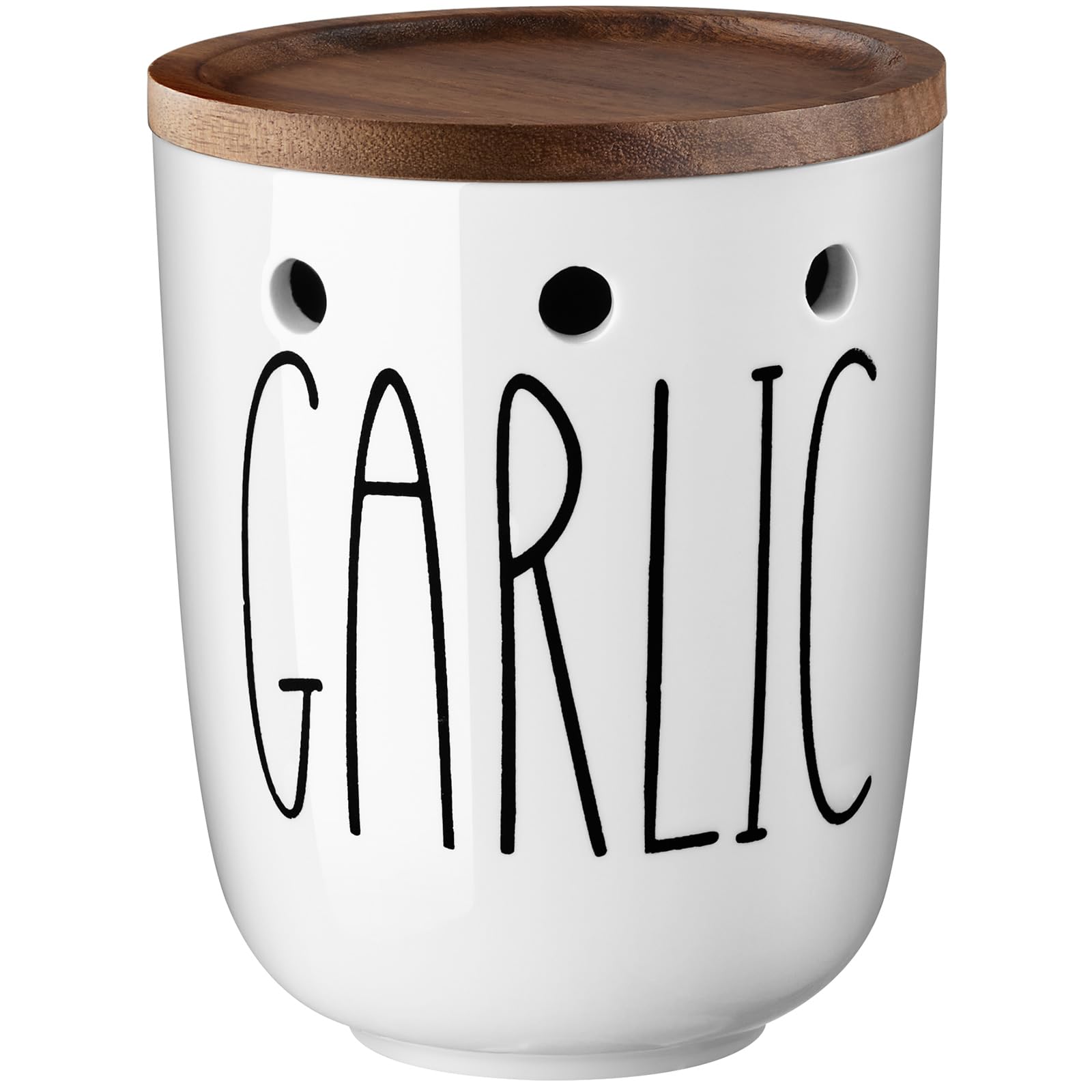 DAYYET large garlic keeper opening on counter for easy access